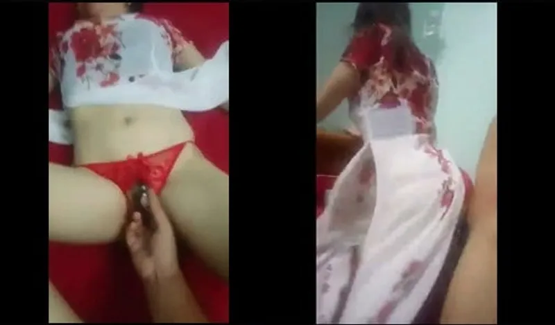 Nện chị áo dài với quần lót dây ngọc